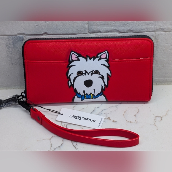 Marc Tetro Handbags - Marc Tetro Wristlet - NWT - Red 7.75x4 Inches